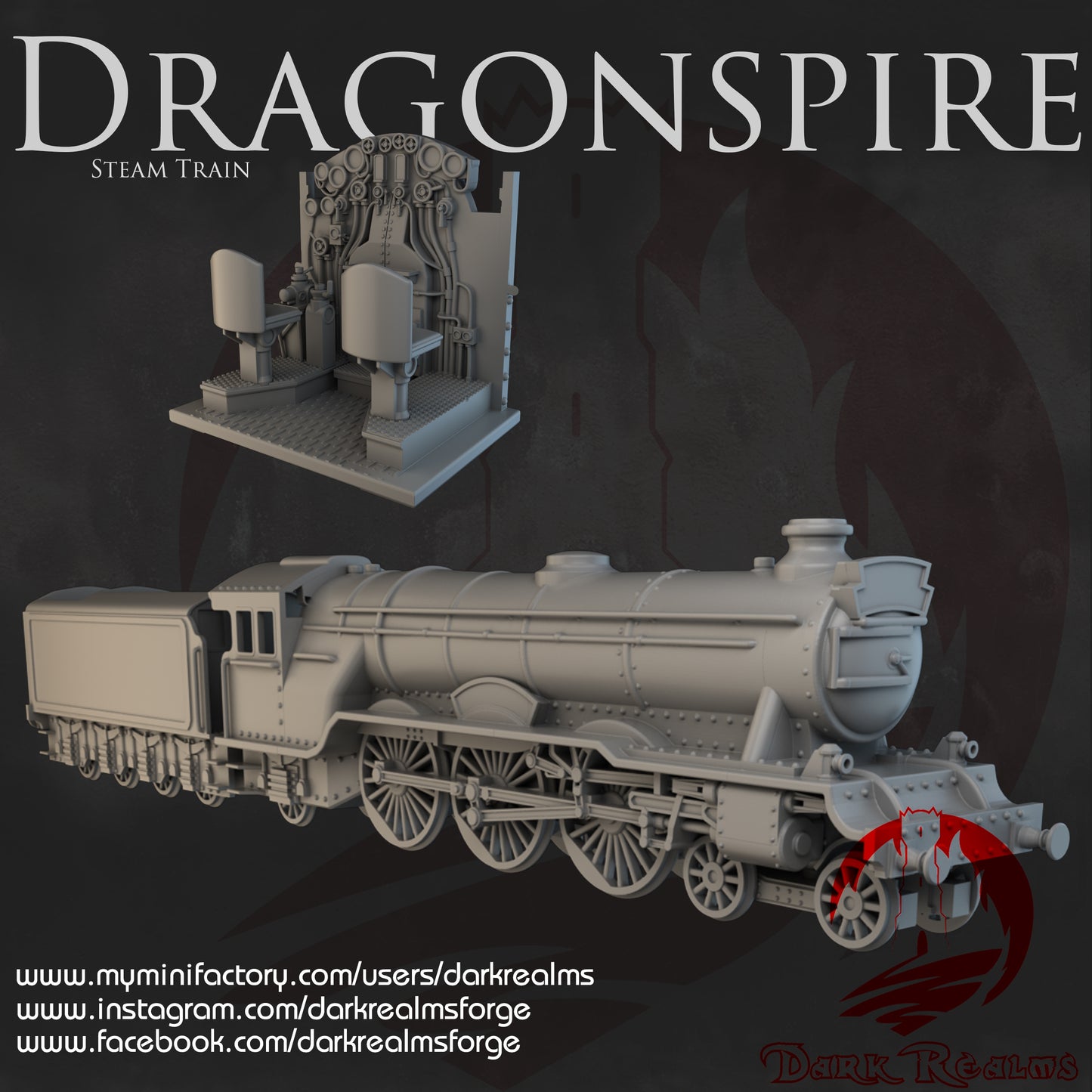 Tren de la Escuela de Magia Dragonspire 28mm/30mm