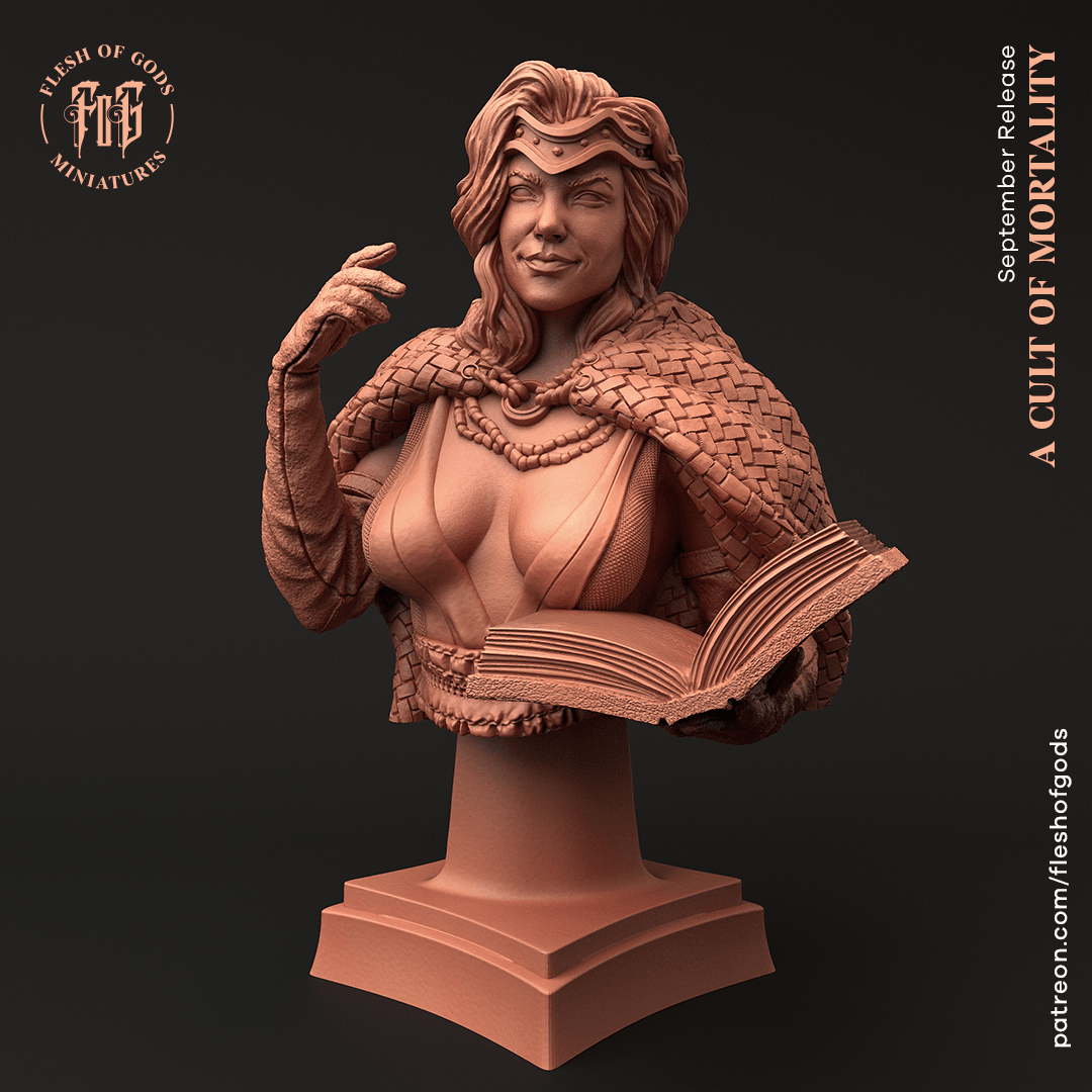 Bust Female Wizard - A Cult of Mortality - TODO ROL SPAIN 