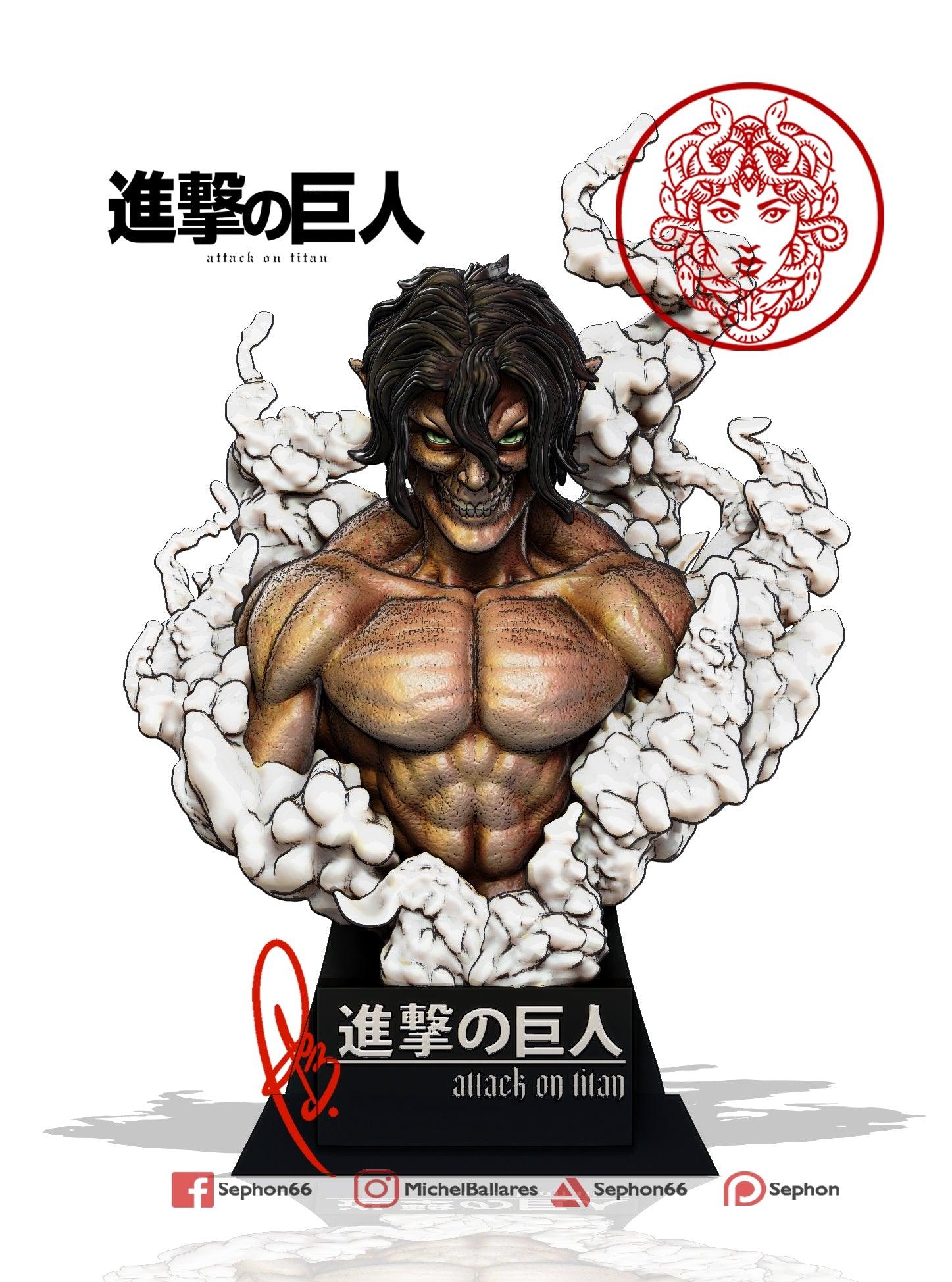 Eren Jeager Attack on Titan Bust - TODO ROL SPAIN 