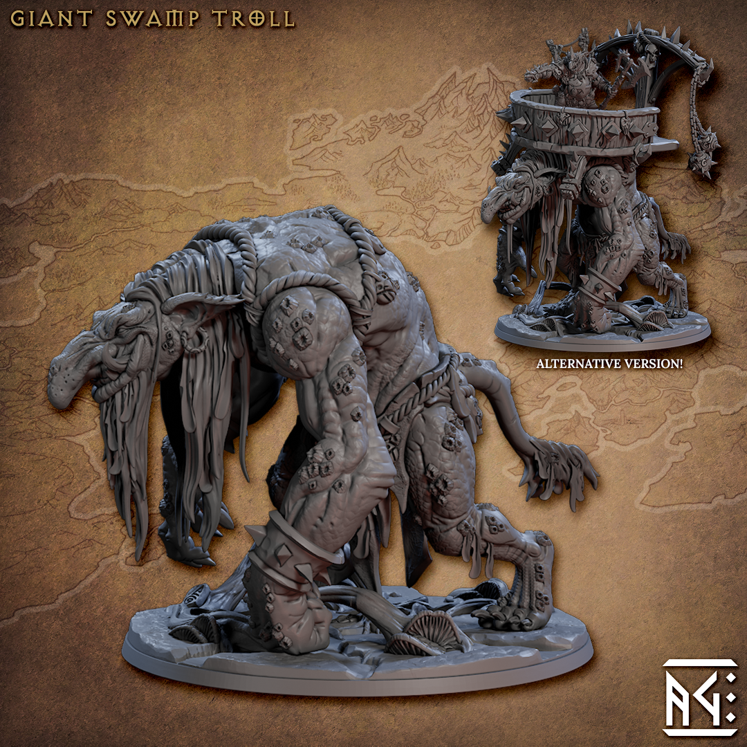 Giant Swamp Troll (Alt pic) - FALDORN GOBLINS