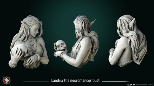 Laedria the Necromancer Bust