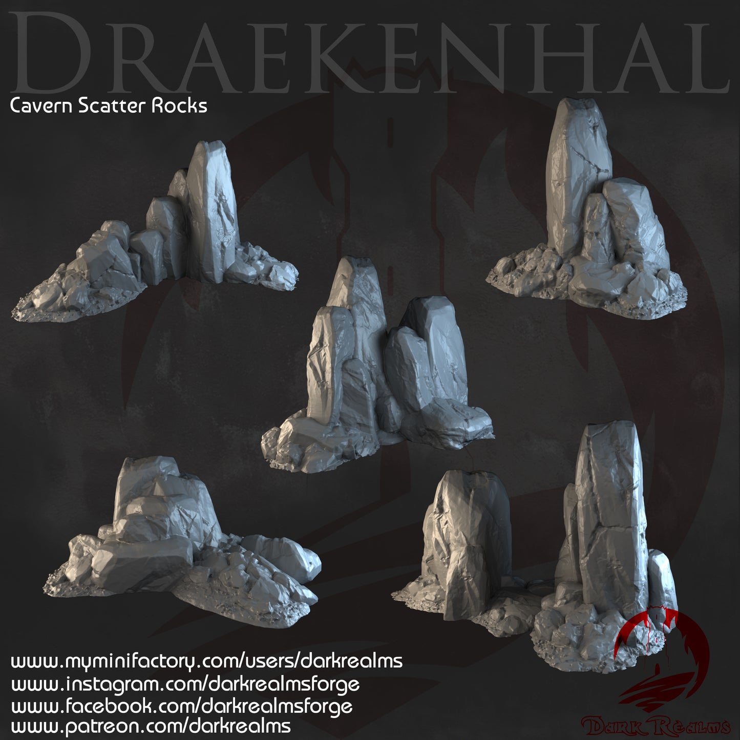 Terrenos Cuevas Draekenhal para wargames 28mm/30mm