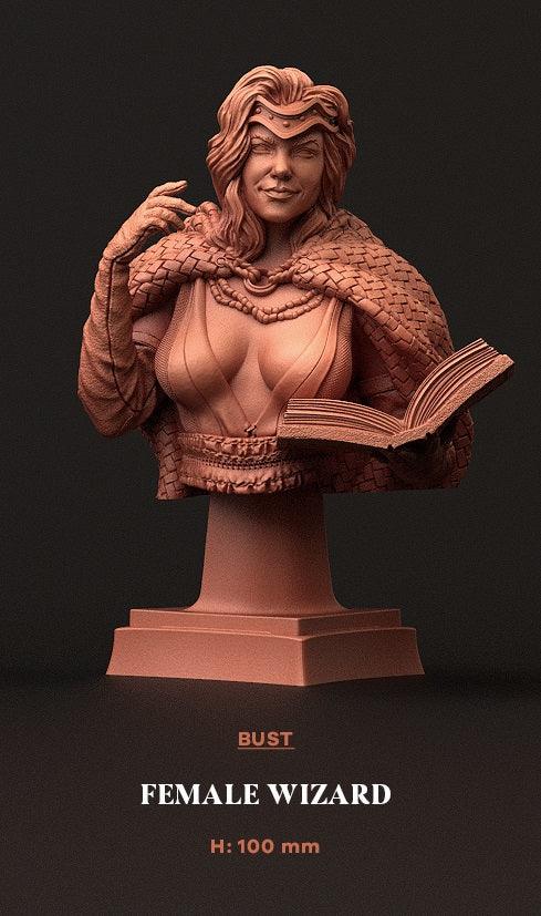 Bust Female Wizard - A Cult of Mortality - TODO ROL SPAIN 