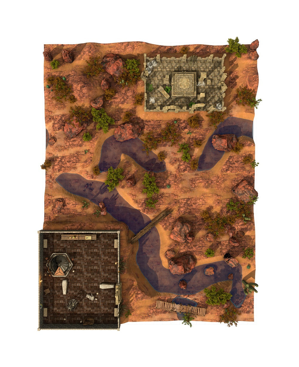 Desierto: Ruinas y entrada Dungeon