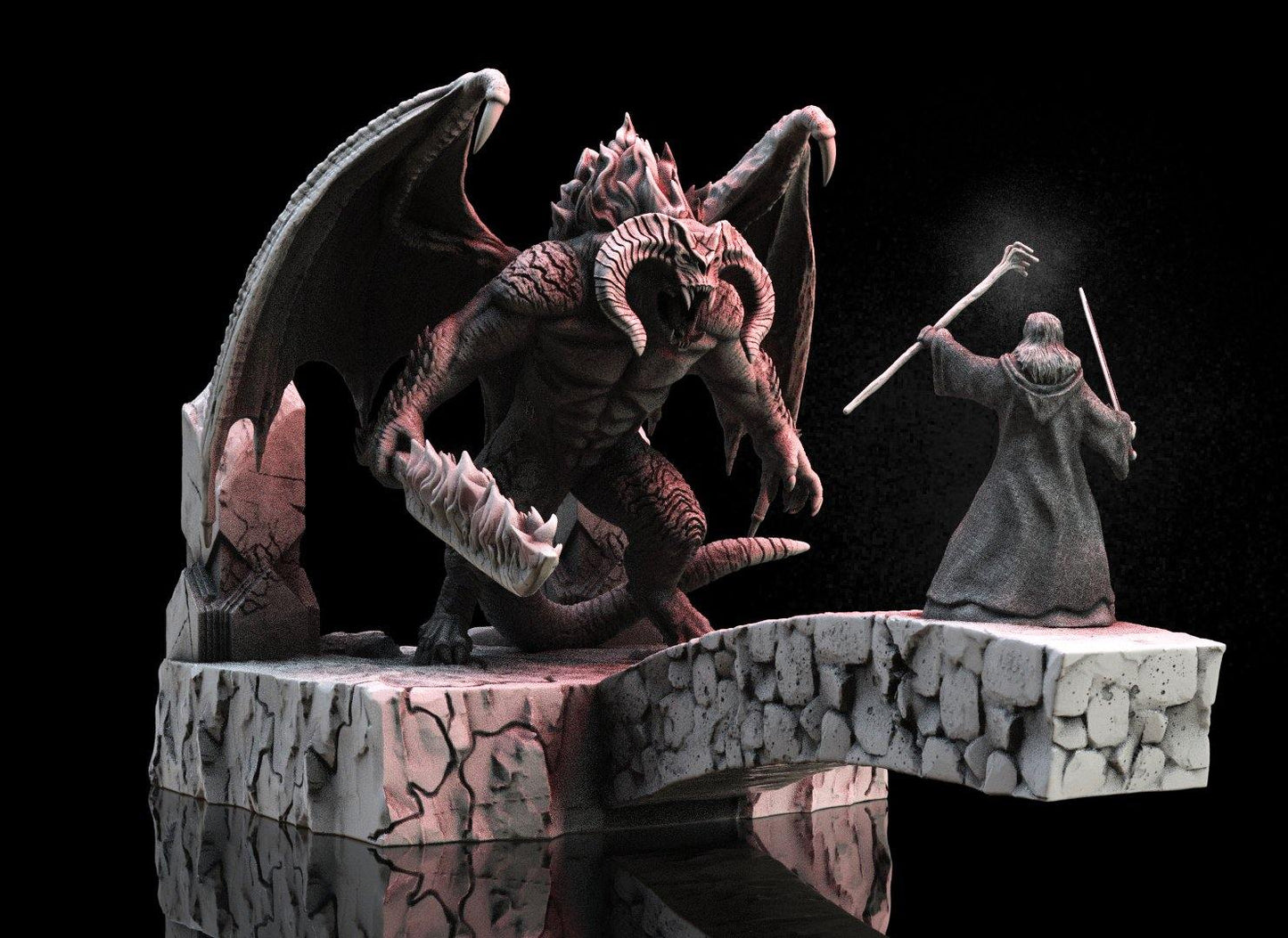 Balrog VS Gandalf Diorama - TODO ROL SPAIN 